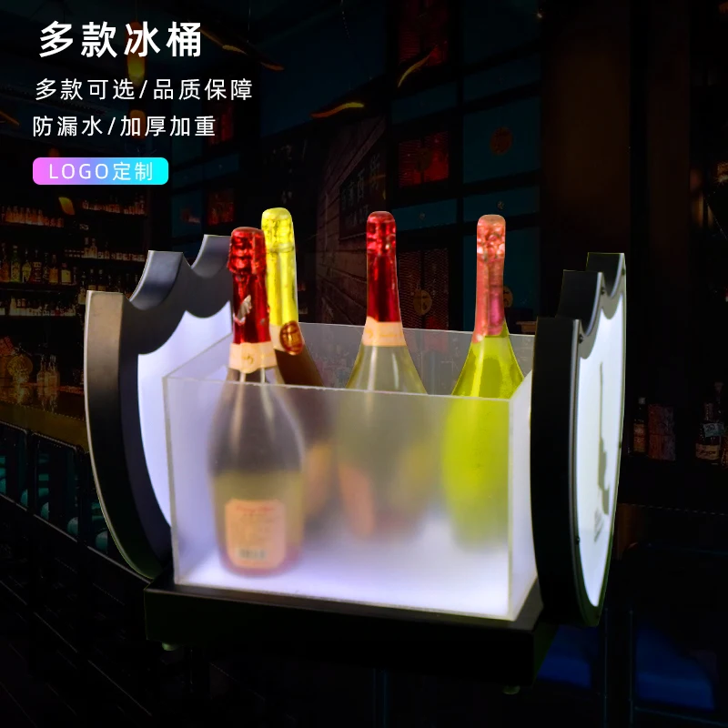 Bar Champagne King Luminous Beer Barrel Champagne Barrel KTV Nightclub Rechargeable Luminous Ice Bar Party Decoration