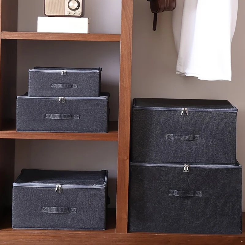 Foldable Bedroom Storage Organiser For Bedding Socks And Underwear_voghion.com