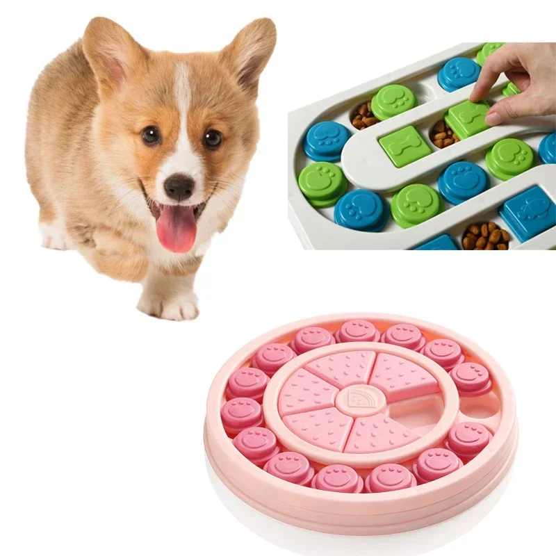 

Dog Puzzle Toys Slow Feeder Interactive Increase Puppy IQ Food Dispenser Slowly Eating NonSlip Bowl Pet Cat Dogs Training Game