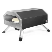 Gas Pizza Machine Portable Home Outdoor Fully Automatic Rotary Oven Baking Gas Pizza Oven  0-300°C AM01Y0005 1