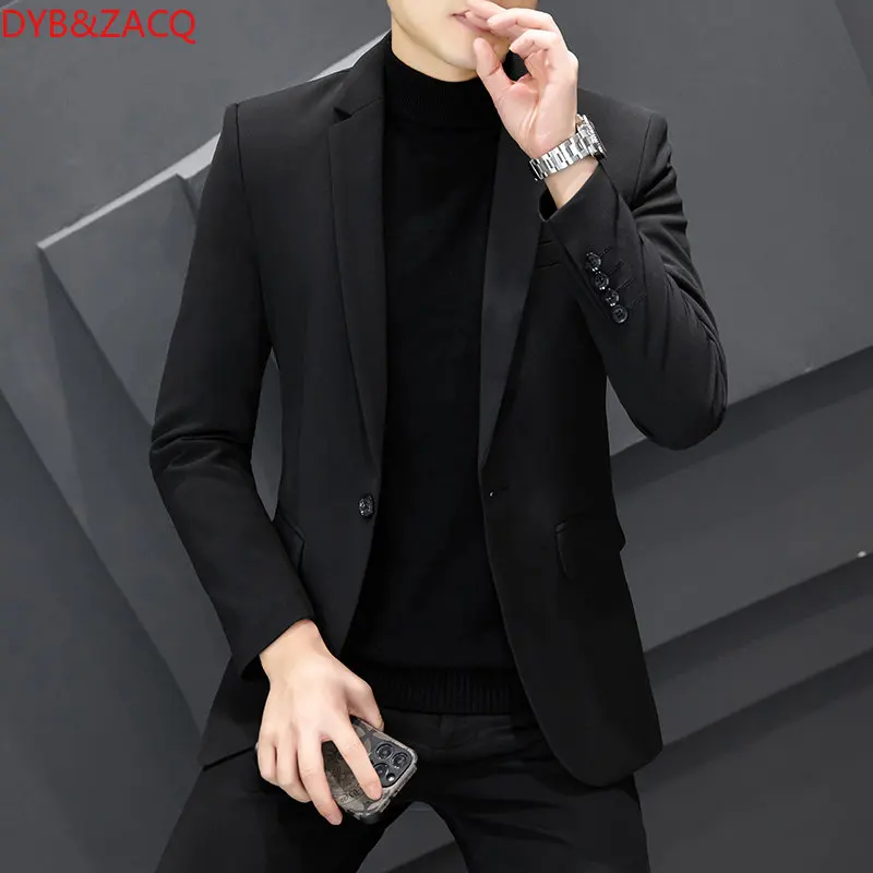 MensSmallSuitJacketKoreanVersionSlimSuitBusinessCasual