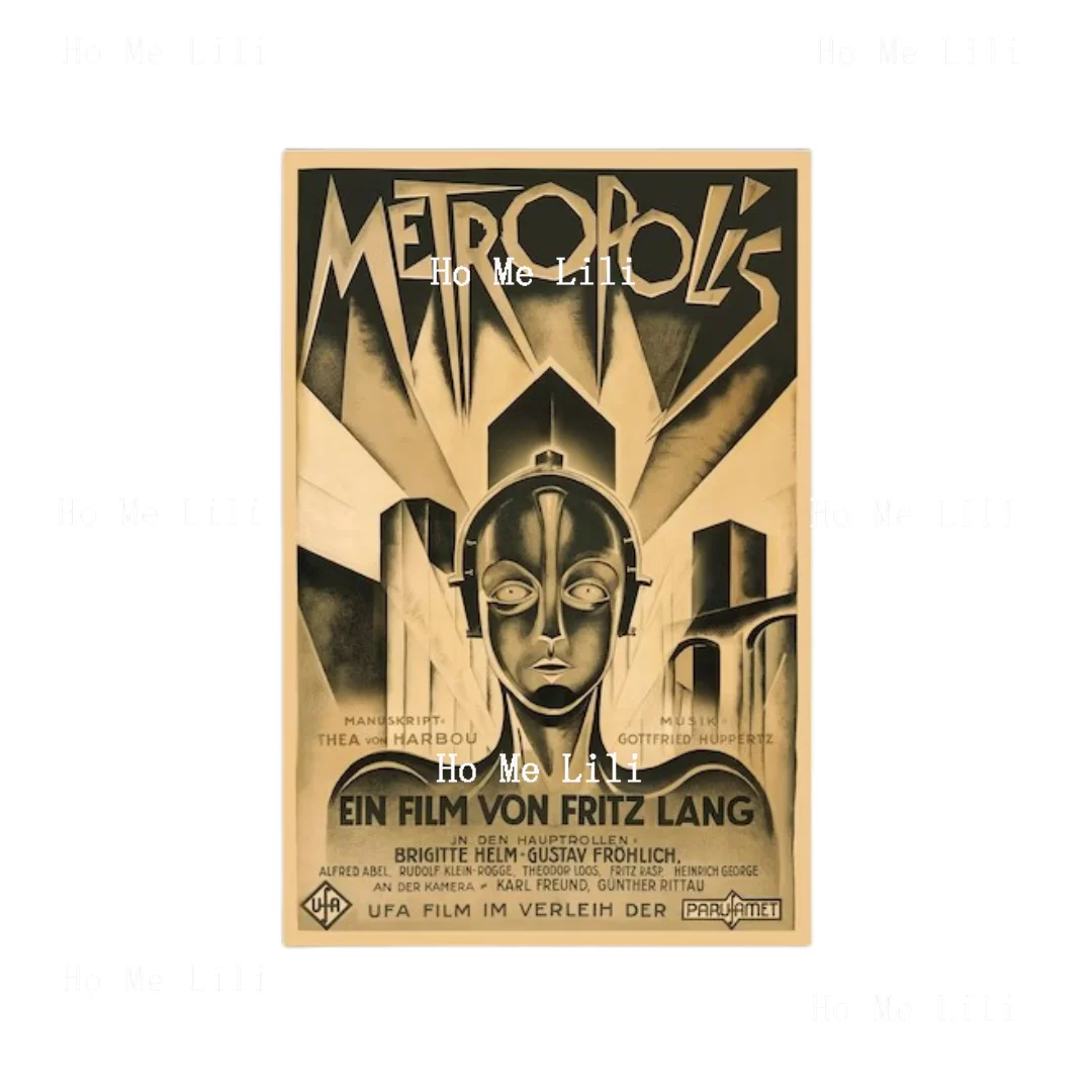 Metropolis Movie Poster Reprint Classic Sci Fi Fritz Lang Retro Metal ...