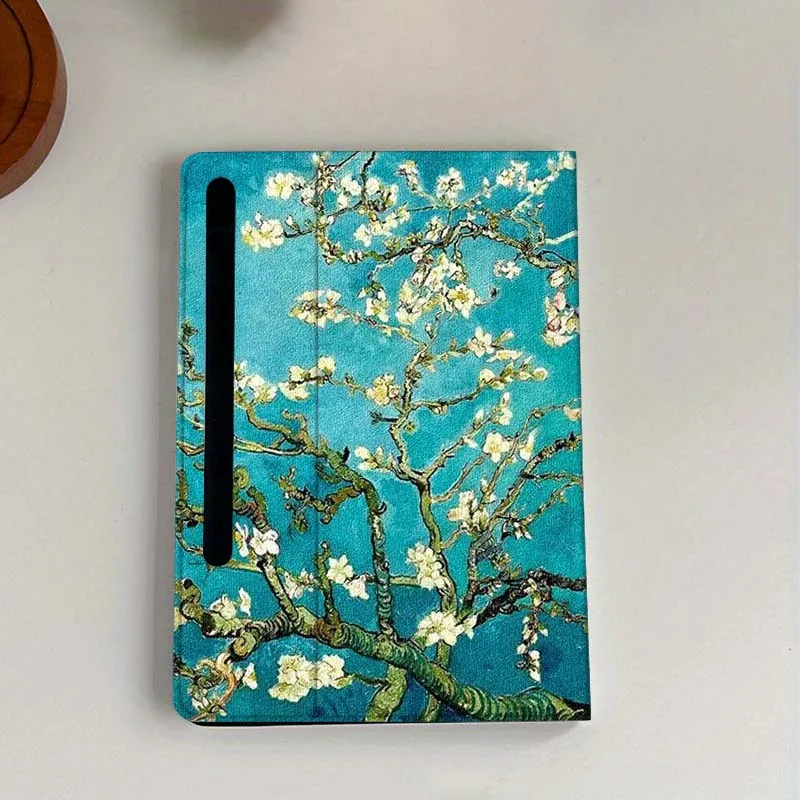 Floral Oil Painting Foldable Tablet Case Cover