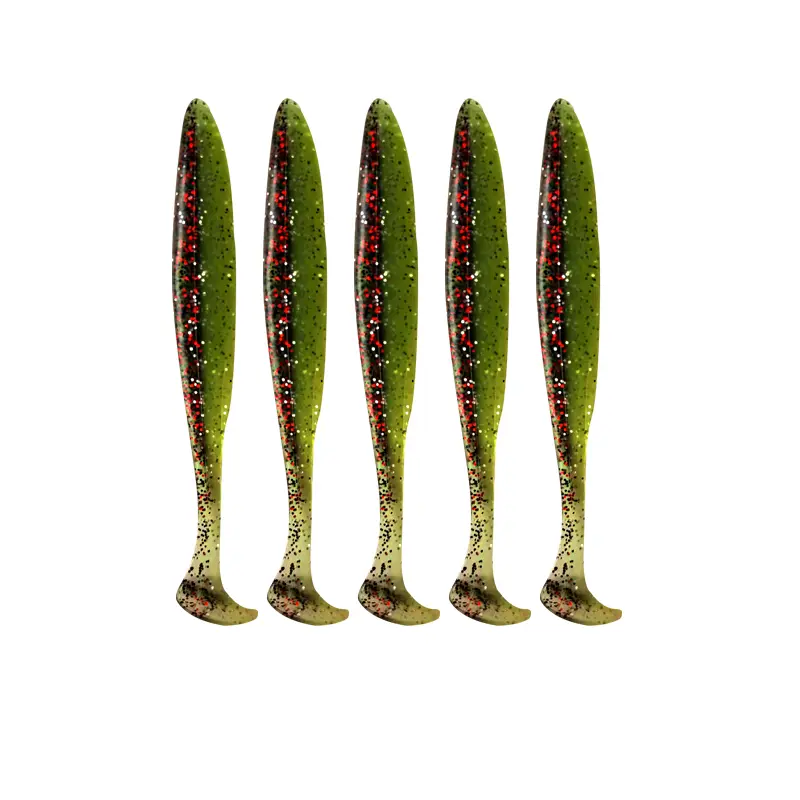 Fishing Lure 55mm 70mm 90mm T Tail Worm Soft Bait Jigging Wobblers Tackle Bass Pike Artificial Silicone Swimbait - Image 16