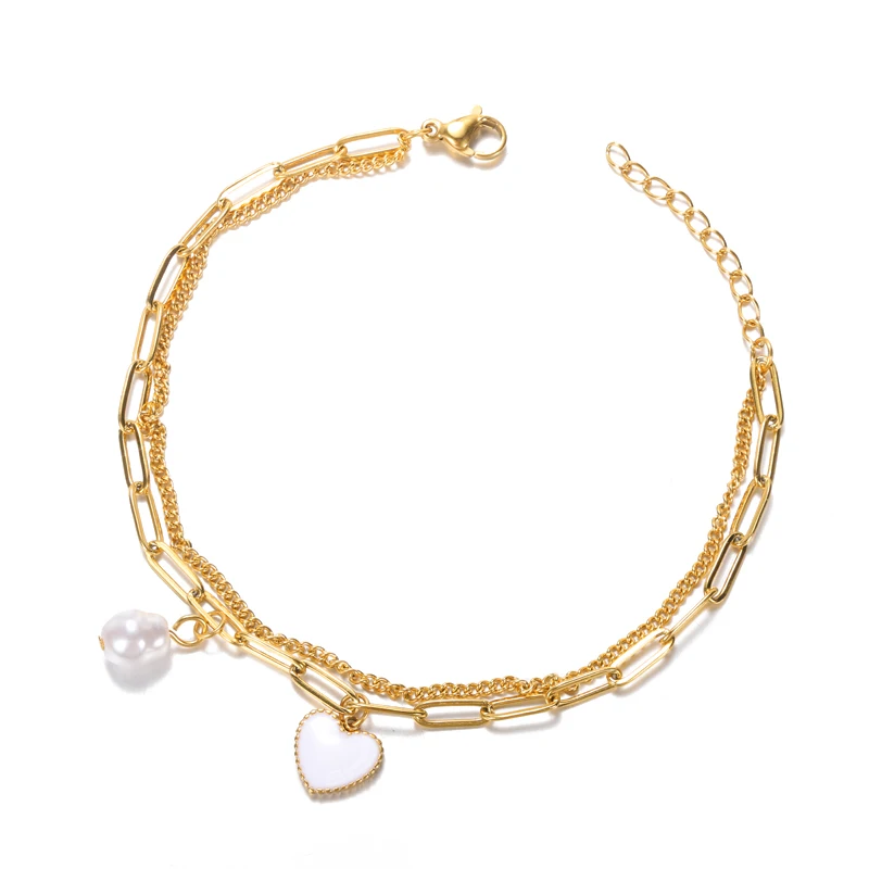 Gold Cuban Chain Bracelets for Women