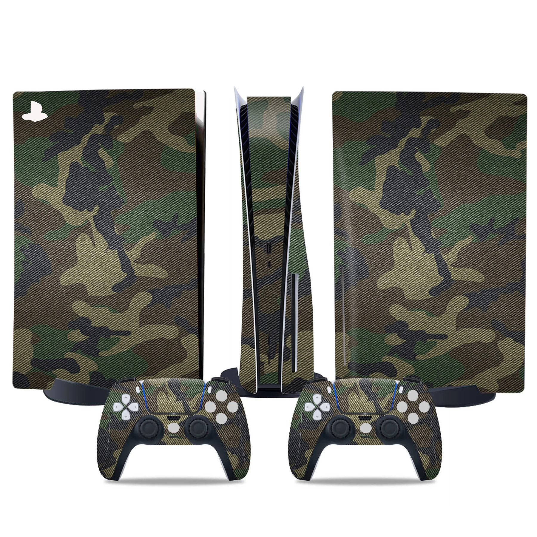 Sticker for PS5 Disk Console and 2 Controller Vinyl Decal Decorative Wrap Cover for Game Skin