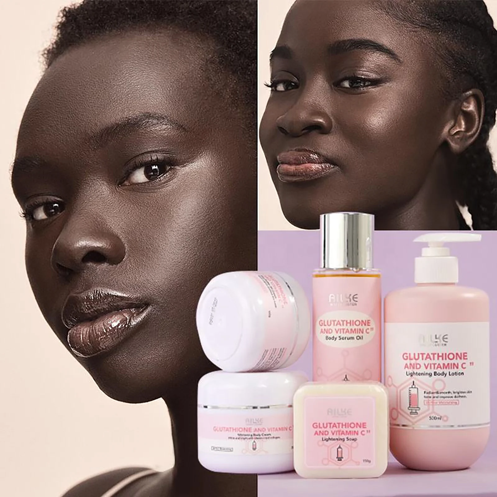 AILKE Vitamin C Lotion. Advanced Brightening Cream. Whiten Serum Remove Melanin, Age Spots, Dark Spots On Face, Hands, Body. 2