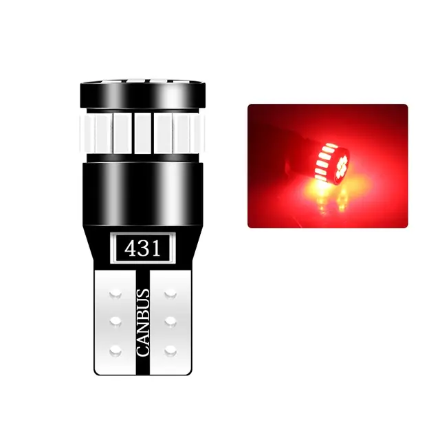 10 Lampadine LED W5W T10 Per Auto - 12V, 6500K, 120 LM, COB, Ricambio Interno - Foto 4