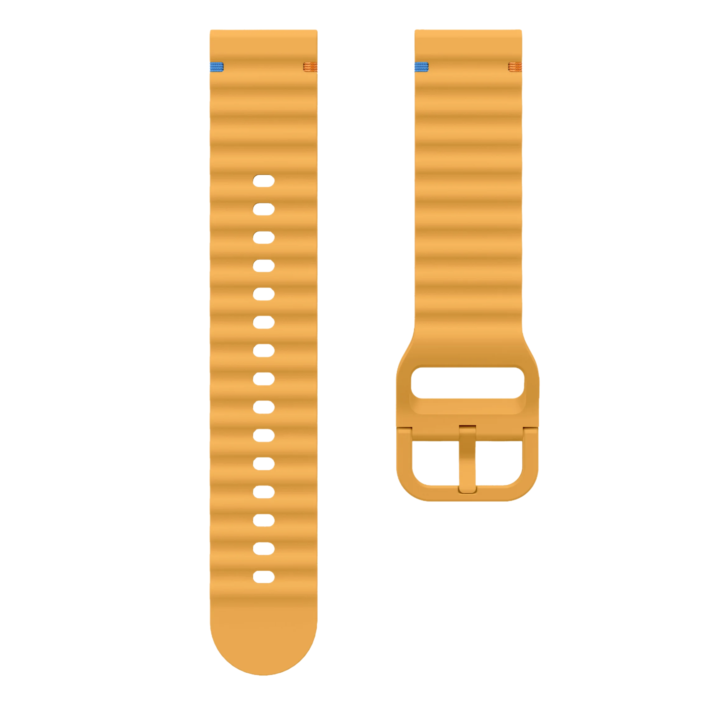 Premium 22mm Silicone Sport Watch Strap - Universal Replacement Wristband Bracelet