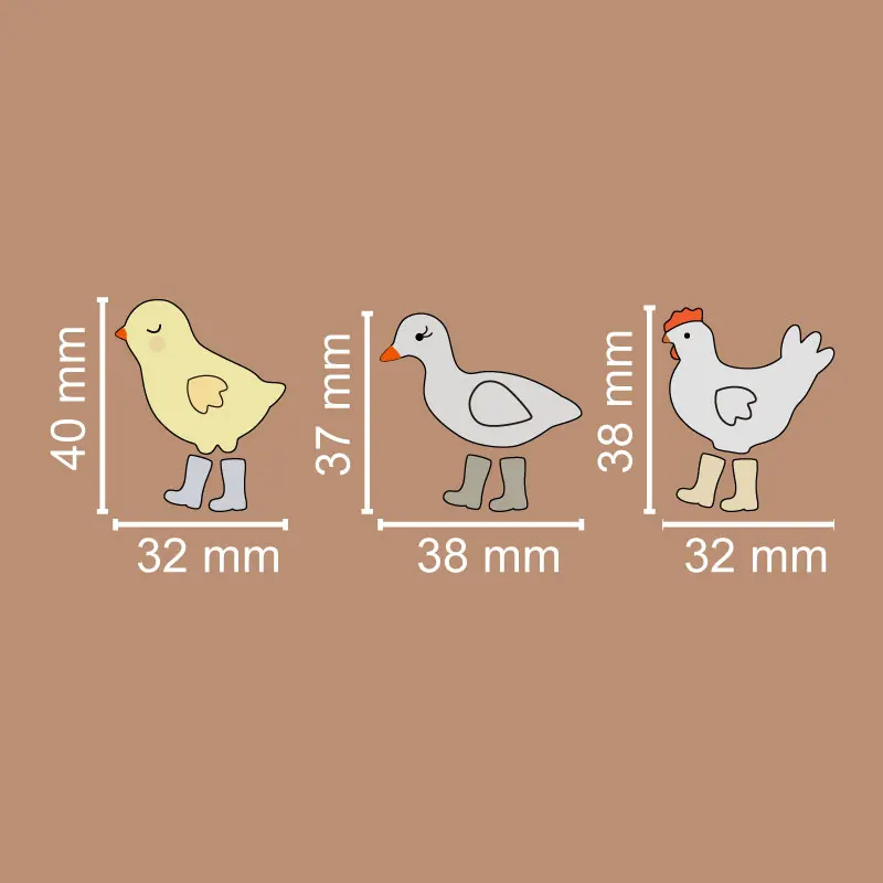 New Chick/duck/rooster Shape Polymer Clay Cutters Cute Soft Pottery Mold DIY Earrings Necklace Jewelry Cutting Pottery Tools polymer clay tools,pottery tools,clay sculpting tools,pottery sculpting tools,clay craft tool