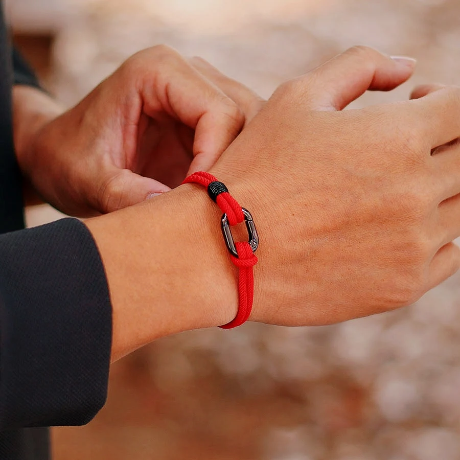 Men Handmade Thread Bracelet Outdoor Sports Stylish Knot