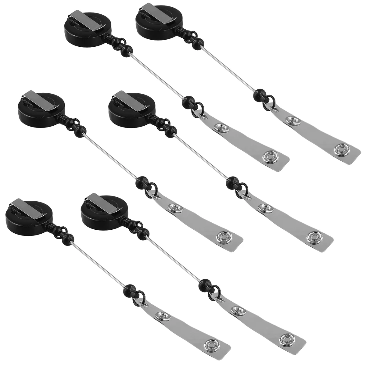 비즈 개폐식 배지 릴 클립 거치대, 클립 주얼리 DIY 선물, 간호사 및 교사 사무용품, 6 개