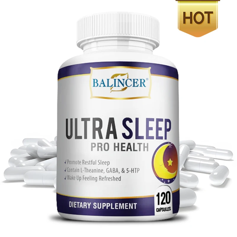 

Balincer Sleep Supplement with L-Theanine - Supports Healthy Sleep Cycles and Mood Relaxation, Vegetarian Capsules, Non-GMO