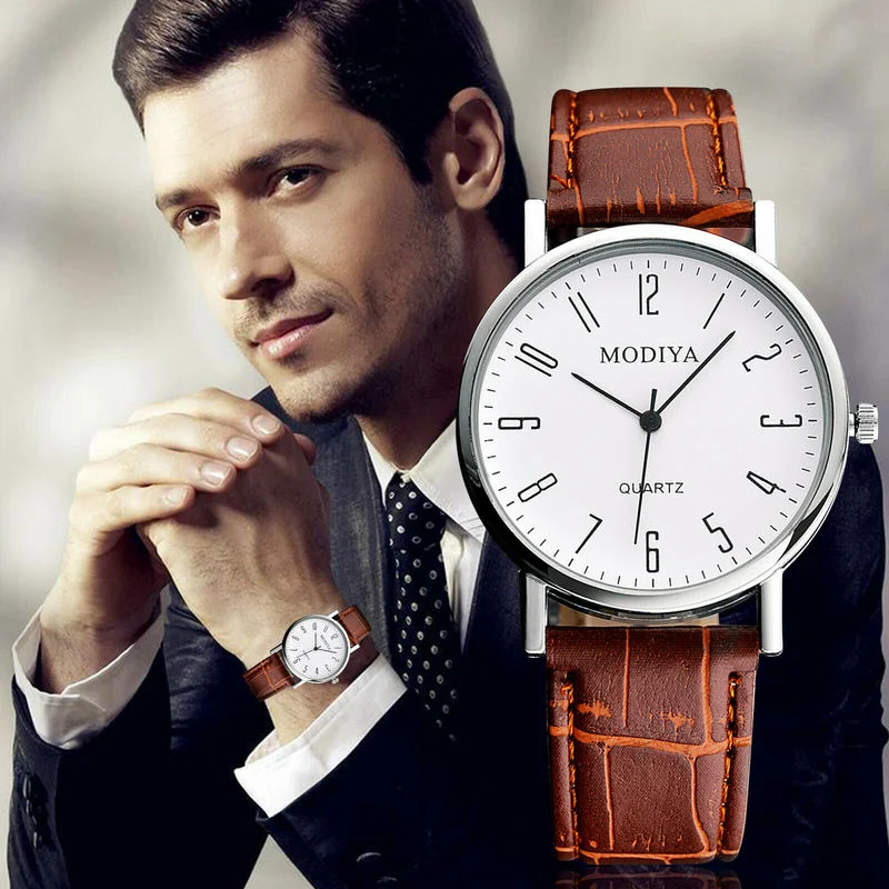 

2022 Men's Watch Fashion Casual Ultra Thin Watches Simple Men Business Leather Quartz Wristwatch Clock Luxury Relogio Masculino