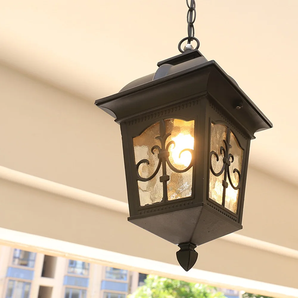 Outdoor chandeliers waterproof patio industrial lamps European kiosks corridors fixture Grape rack pendant light Ceiling Lamps