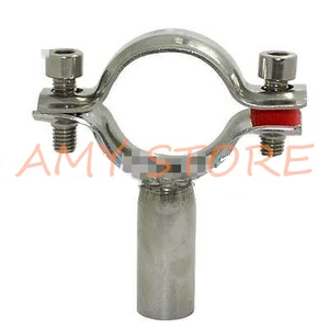 OD 51mm 2" Sanitary Bracket Pipe Fitting Ajustable Clamp Stainless Steel 304