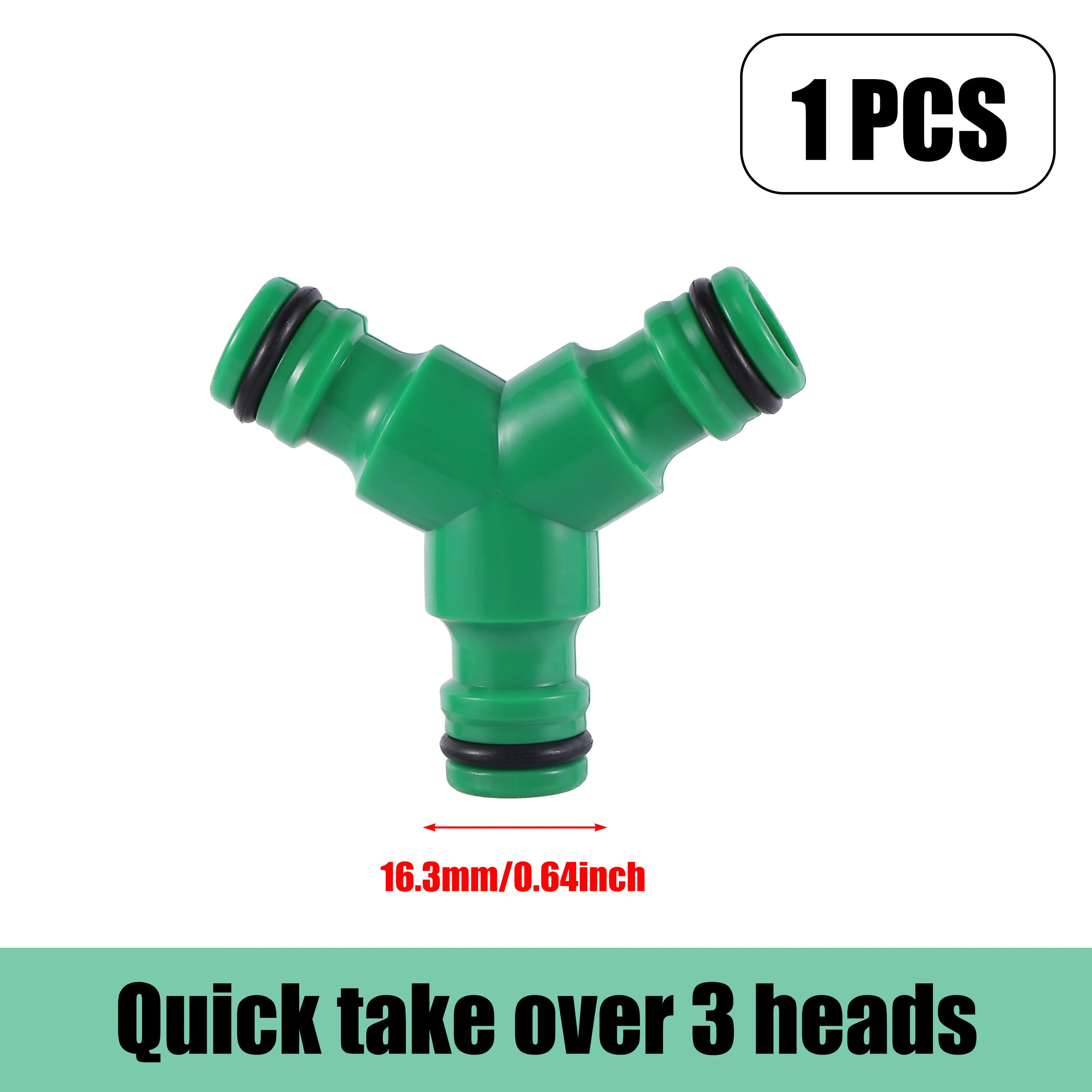 6-Pack Quick-Connect Hose Connectors 12-16mm (1/2"-5/8") With Aquastop - Orange/Yellow, Female End, Watertight