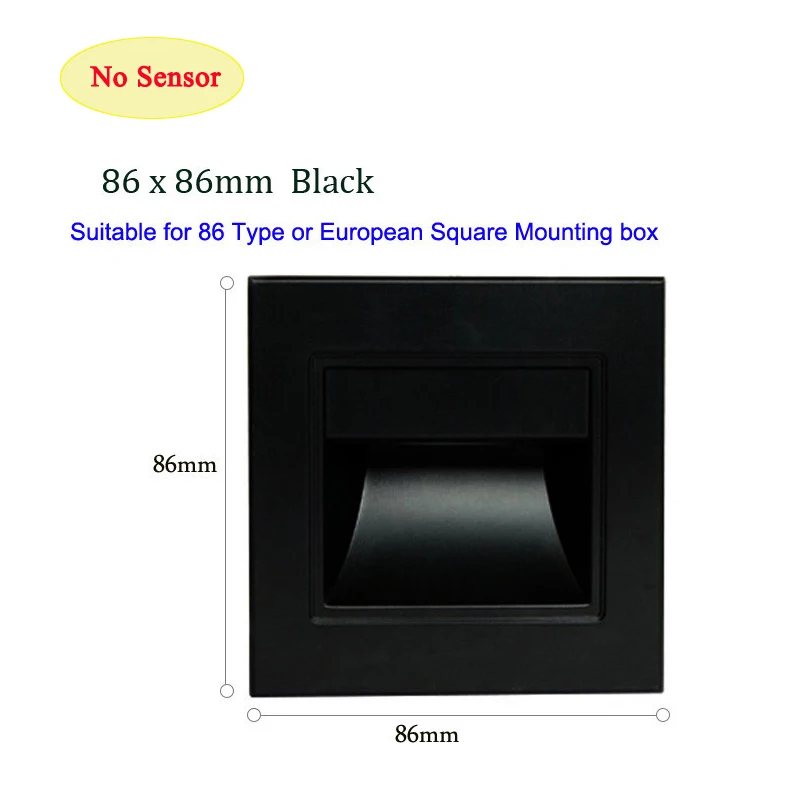 No Sensor - Black