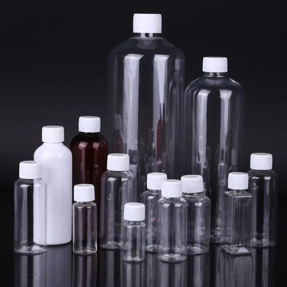 Reusable Cosmetics Seal Bottles 10/20/30/50/80/100ml Plastic Empty Liquid Powder Packing Containers