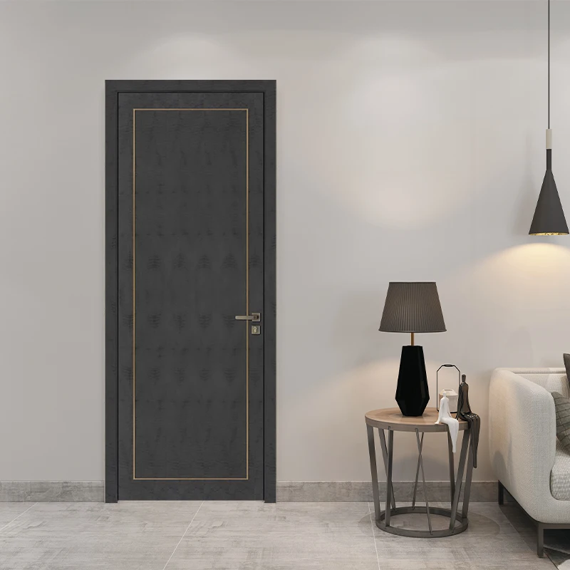 Factory Price Home Elegant Entrance Wooden Entry Room Interior Doors 3