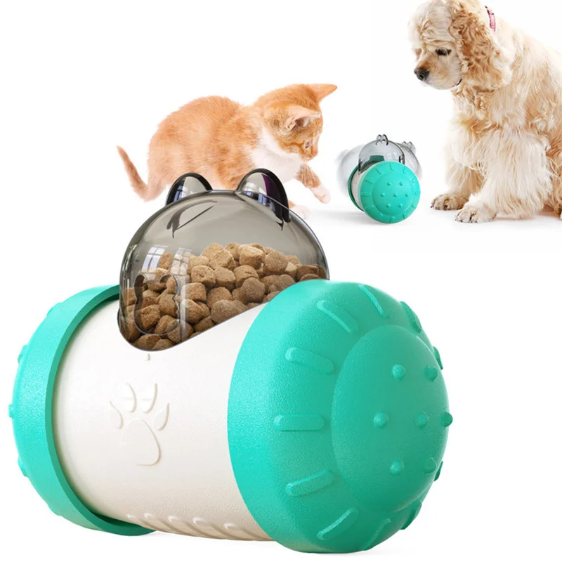 

Dog Toys Cat Balance Car Slow Feeder Puppy Tumbler Bowl MultiFunctional Puzzle Toy Exercise Game Feeding Device Dog Accessories