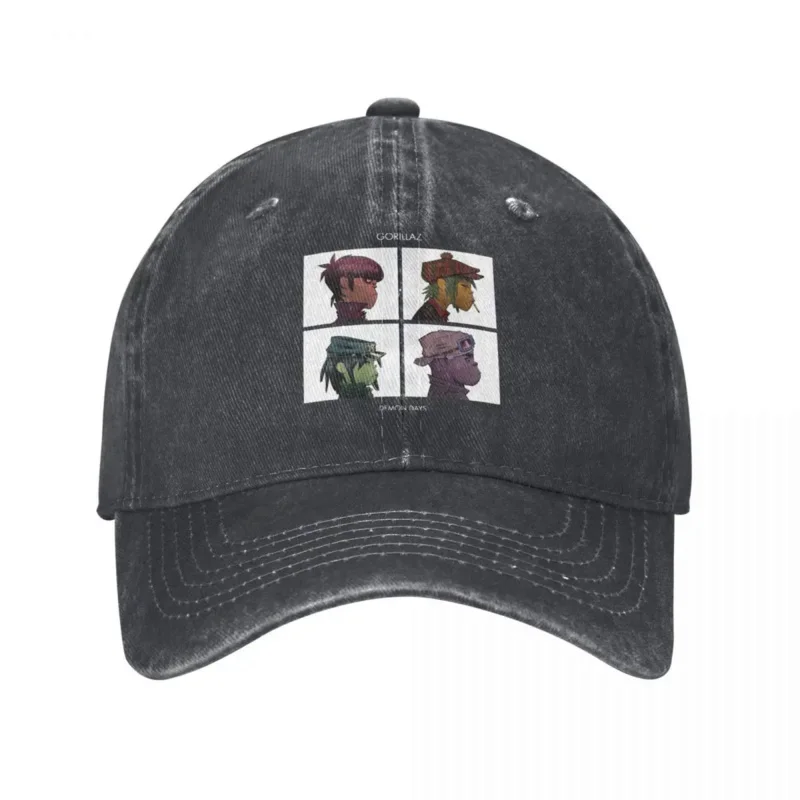 

Music Band Gorillaz Demon Days Unisex Style Baseball Cap Distressed Washed Hats Cap Fashion Outdoor Summer Snapback Hat