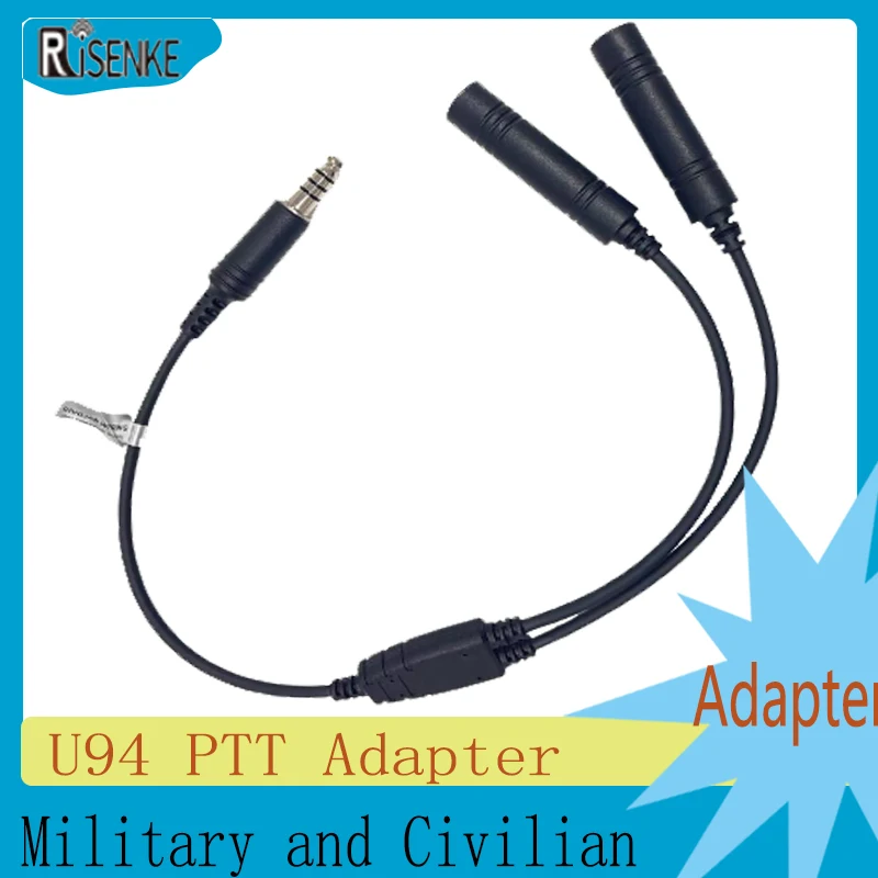 Adattore Per Cuffie Aviazione: Da Elicottero (U174) A Doppia Spina GA Per Aerei, Plug And Play.
