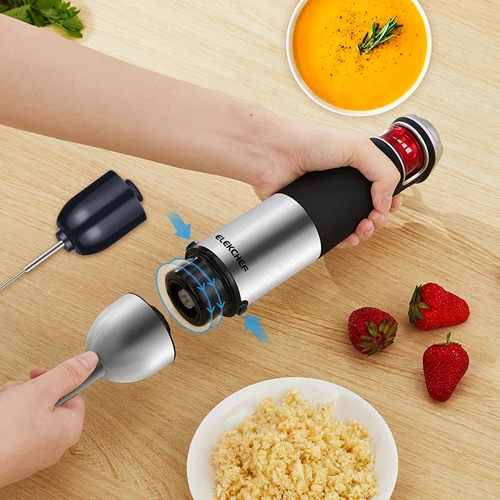 ELEKCHEF BioloMix 5 in 1 다기능 1200W 전기 핸드 스틱 블렌더, 푸드 프로세서, 쵸퍼 비터 거품기 3