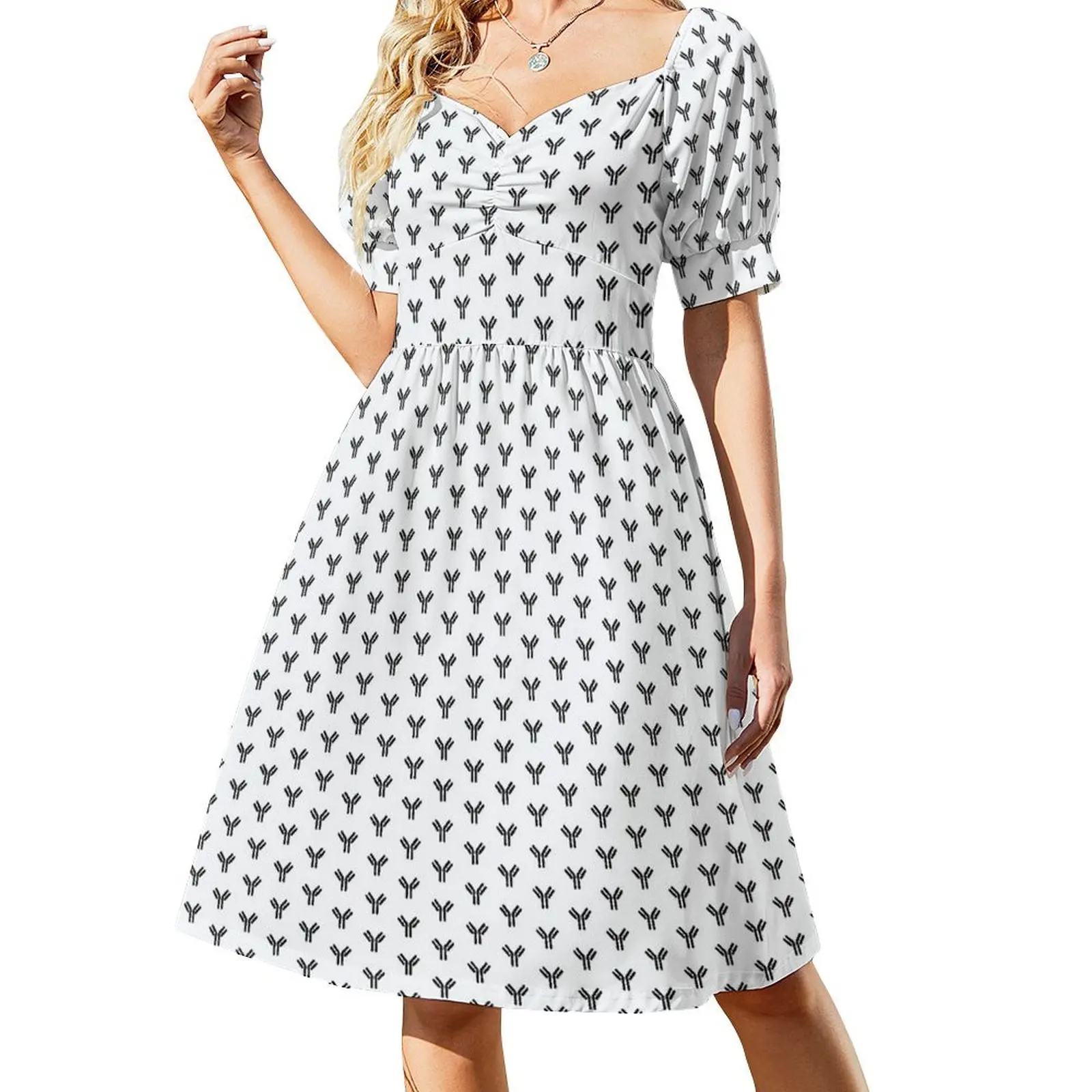 thumbnail image 1 of Vestido de manga corta con anticuerpos, vestidos de baile, vestidos para graduación, vestido de fiesta elegante para mujer, vestido, 1 of 7