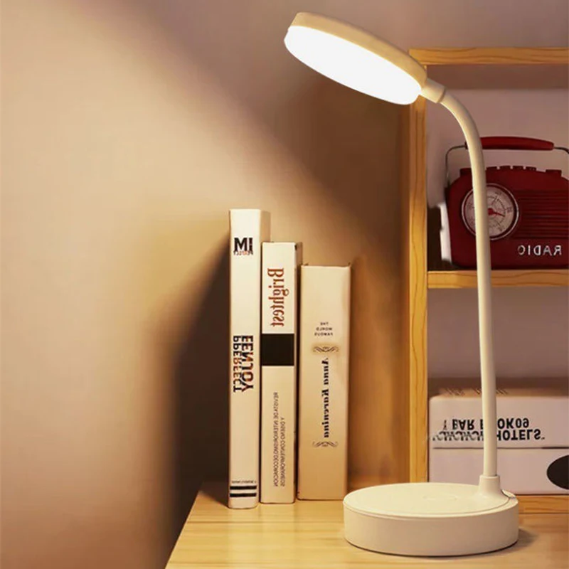 Lampada Scrivania LED Dimmerabile Con Ricarica Wireless, Portapenne E Caricatore Type-C, Per Ufficio E Camera