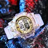 YIKAZE Luminous Men Sport watch Waterproof Alarm Clock Outdoor Sport Wristwatch Large Dial  LED Digital Watch for Man Kids 3