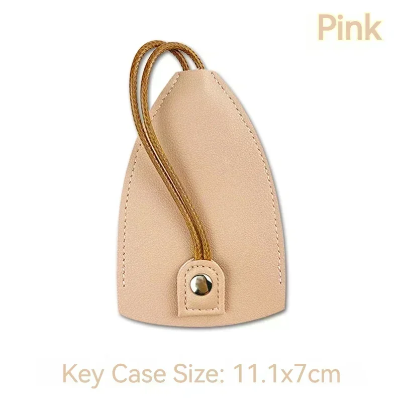 Elegant Leather Key Case Cover - Large-Capacity Key Sleeve with Holder Hook