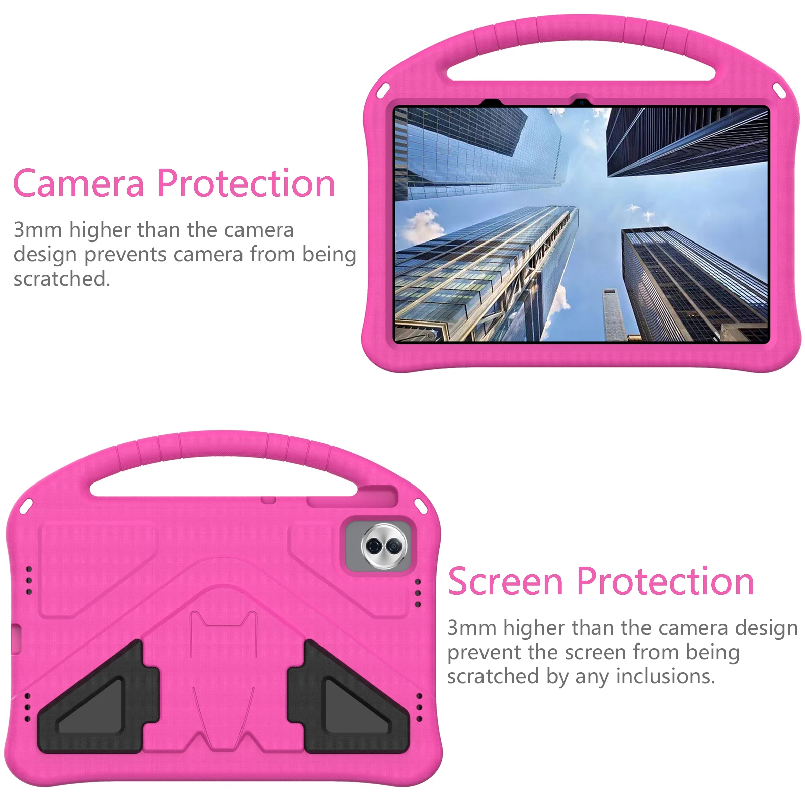 Durable EVA Kids Tablet Case with Handle & Kickstand