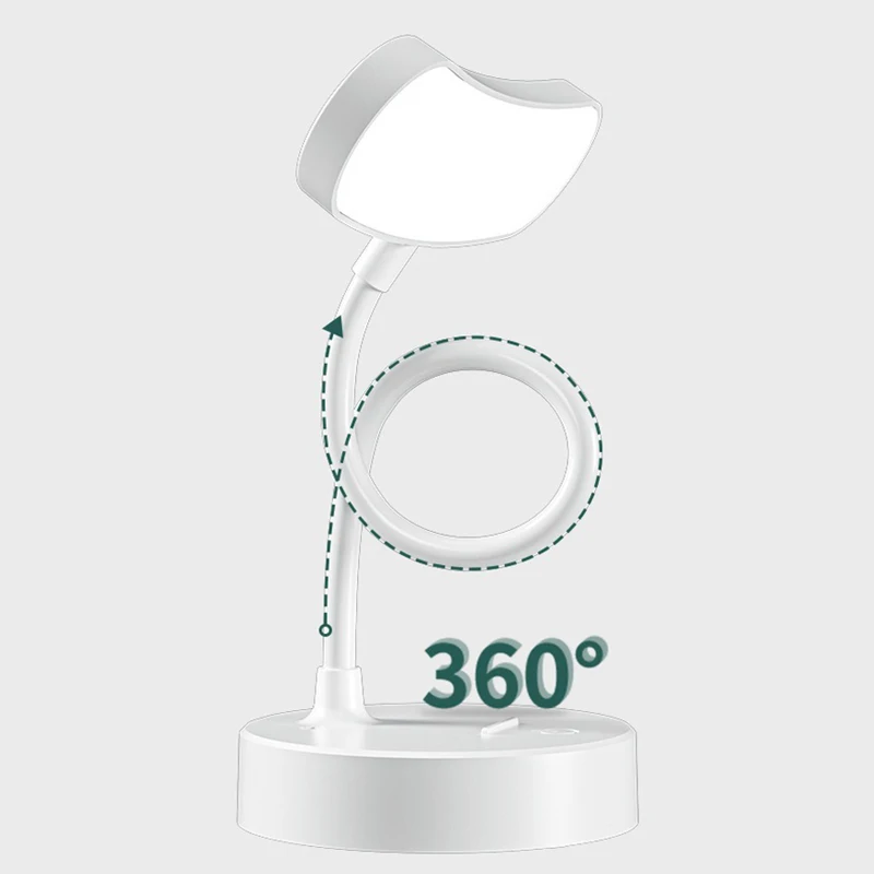LED Reading Lamp Night Light Rechargeable 3 Level Dimming Light For Reading Study Bedroom Lighting - 2