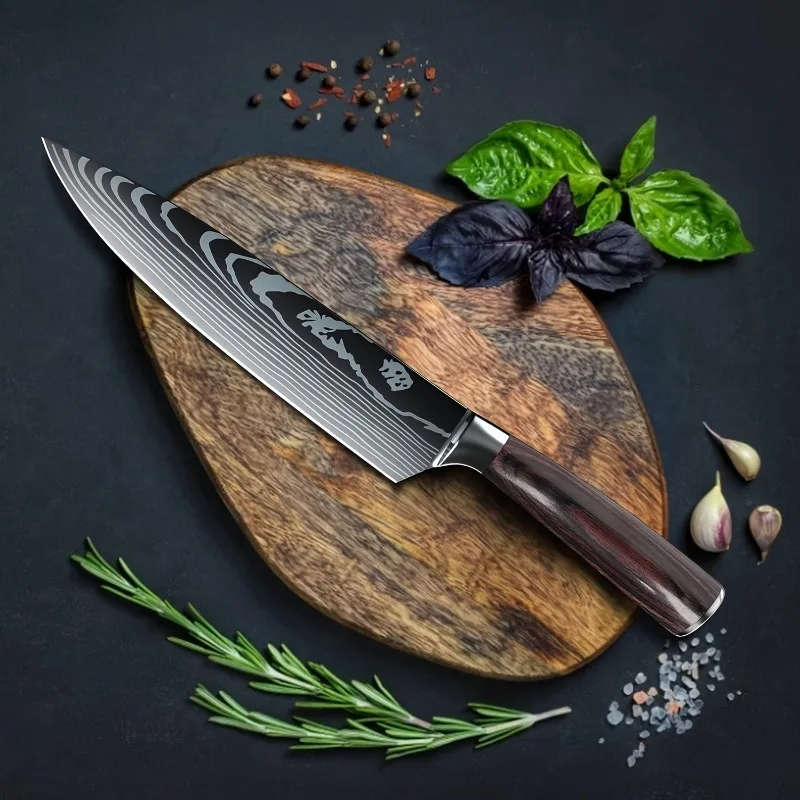 High Carbon Stainless Steel Santoku Chef Knife