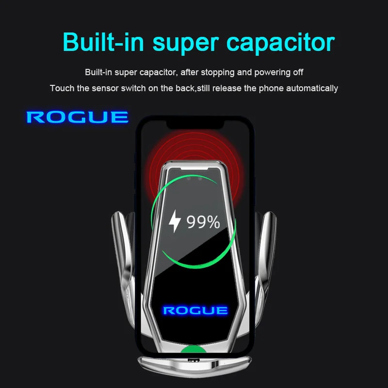 Per Nissan Rogue Smart Induction Supporto Per Telefono Da Auto Con Ricarica Wireless Per Accessori Rogue Nissan