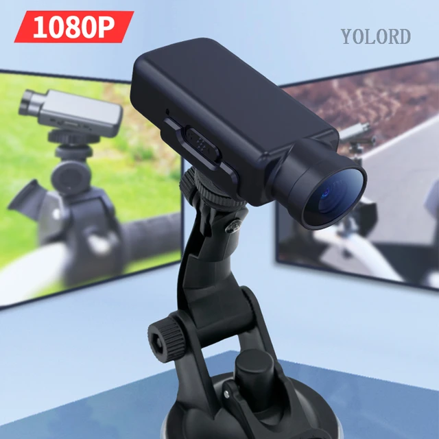 Cámara para casco de bicicleta y moto, cámara de acción deportiva HD 1080P,  videocámara de vídeo DV para motocicleta, grabadora de vídeo impermeable  para bicicletas y coches, mini cámara de vídeo DVR