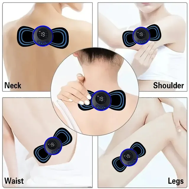 Intelligent EMS Electric Neck Back Massager Cervical Massage Patch  Stimulator US