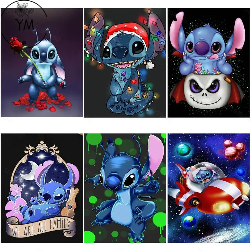 5D Fai Da Te Disney Dark Star Baby Diamond Painting Handmade Full Diamond Cross Stitch Diamond Mosaic Wall Decor Art Ricamo