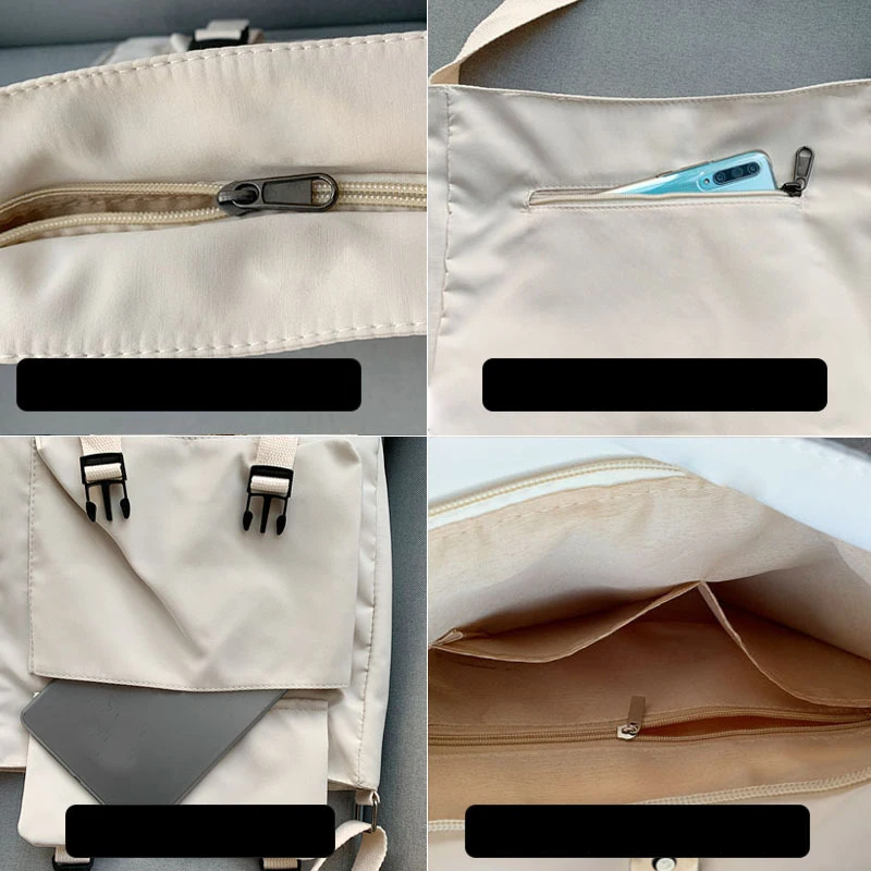 Womens Nylon Messenger Bag Shoulder Bags Waterproof Tote Bags Crossbody Handbag Simple Messenger Bag Student Bag