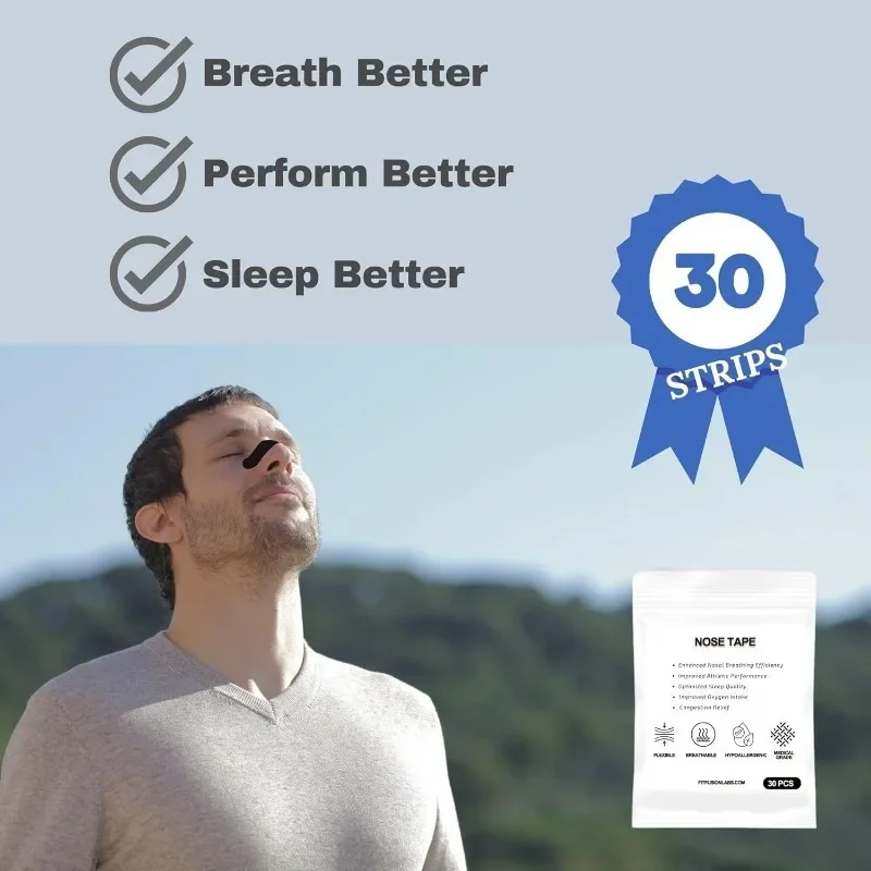 Nasal Strips 50/30Pcs Portable Breathing Nose Strips Right Way Stop Snoring Sleeping Aid Device Easier Breath Improve Sleep stop snoring nose clip,nasal strips,sleep aid instrument,stop snoring,nose strips,stop snoring patch,anti snoring patch,snoring nose strips