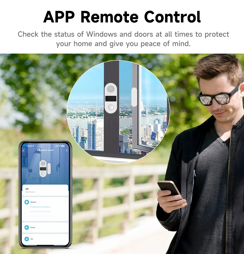 Tuya WiFi Door Window Sensor: Intelligent Anti-Theft, Acoustic-Optic Alarm, and Remote Linkage Control for Smart Home 1