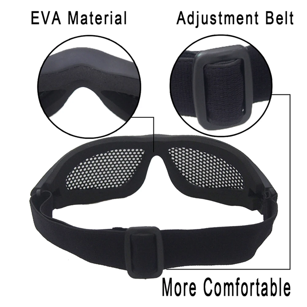 Tactical Airsoft Goggles Eyewear Metal Stencil/PC Lens Impact Resistance for Cycling Paintball Game Protection tactical goggles safety goggles shooting glasses polarized sports glasses polarized glasses polarized goggles uv protection glasses