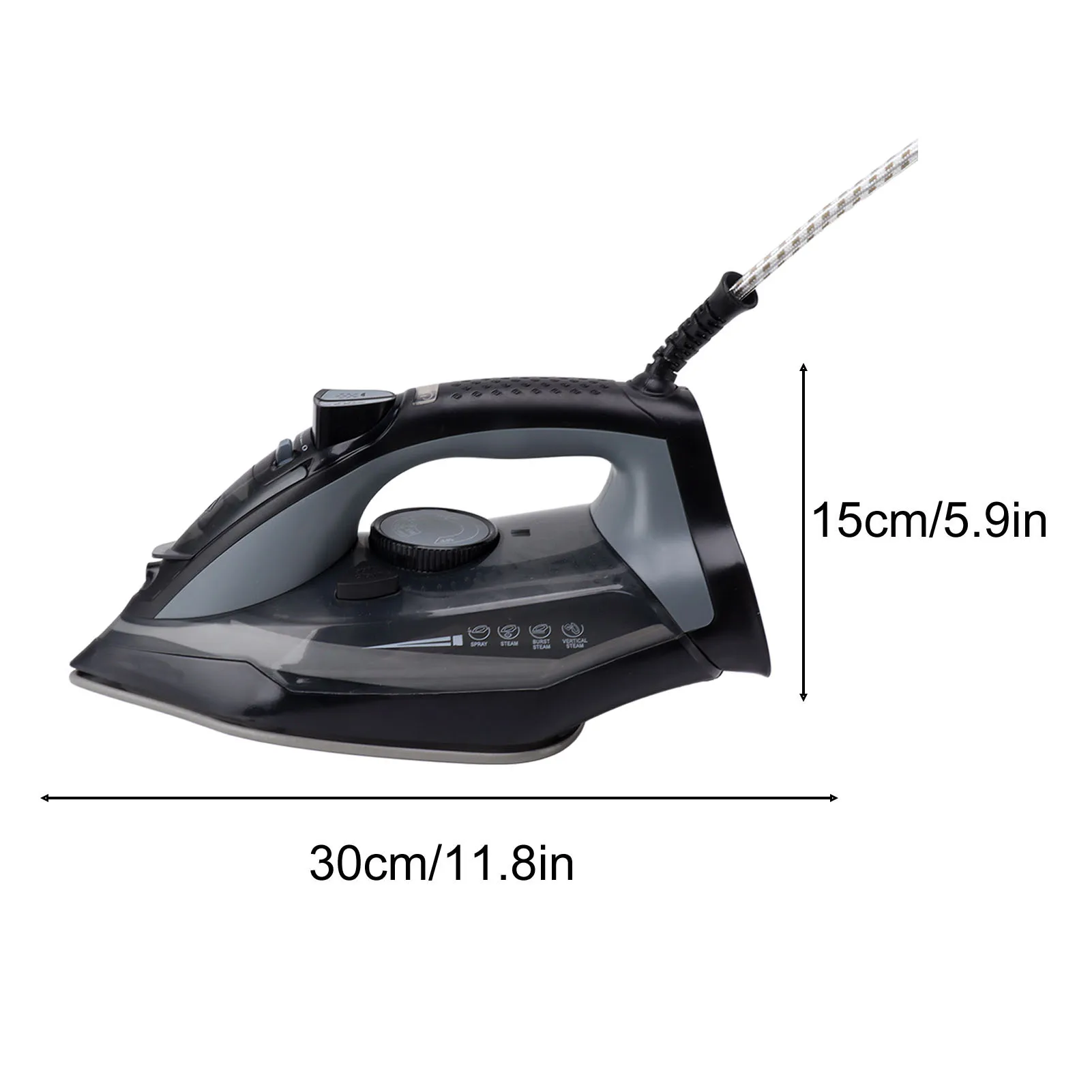 Electric Iron UK Plug 220V 2400W Wet and Dry Dual Use Home Steam Iron For Coat Shirt Pants Short Sleeve 6