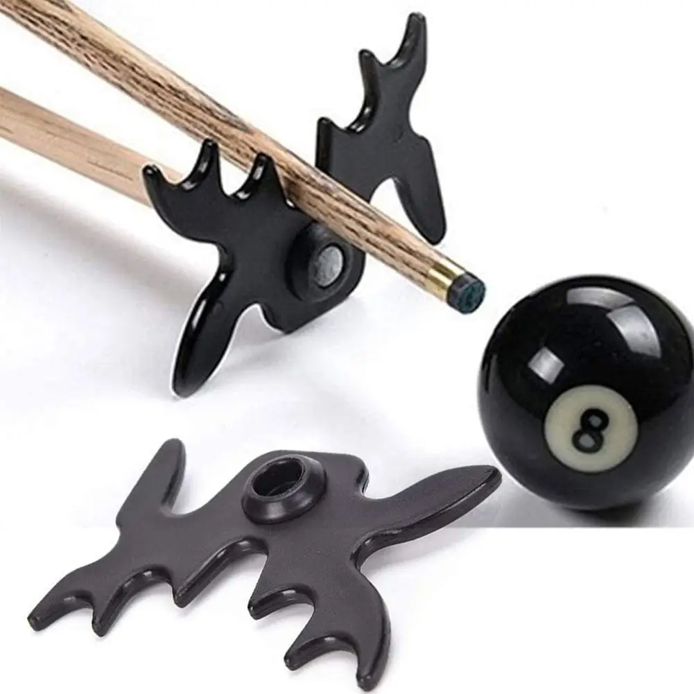 Billiards Cue Rack Bridge Head Cross Antlers Rod Holder Snooker Pool Plastic Staghorn Shape 2 Color billiard cue rack