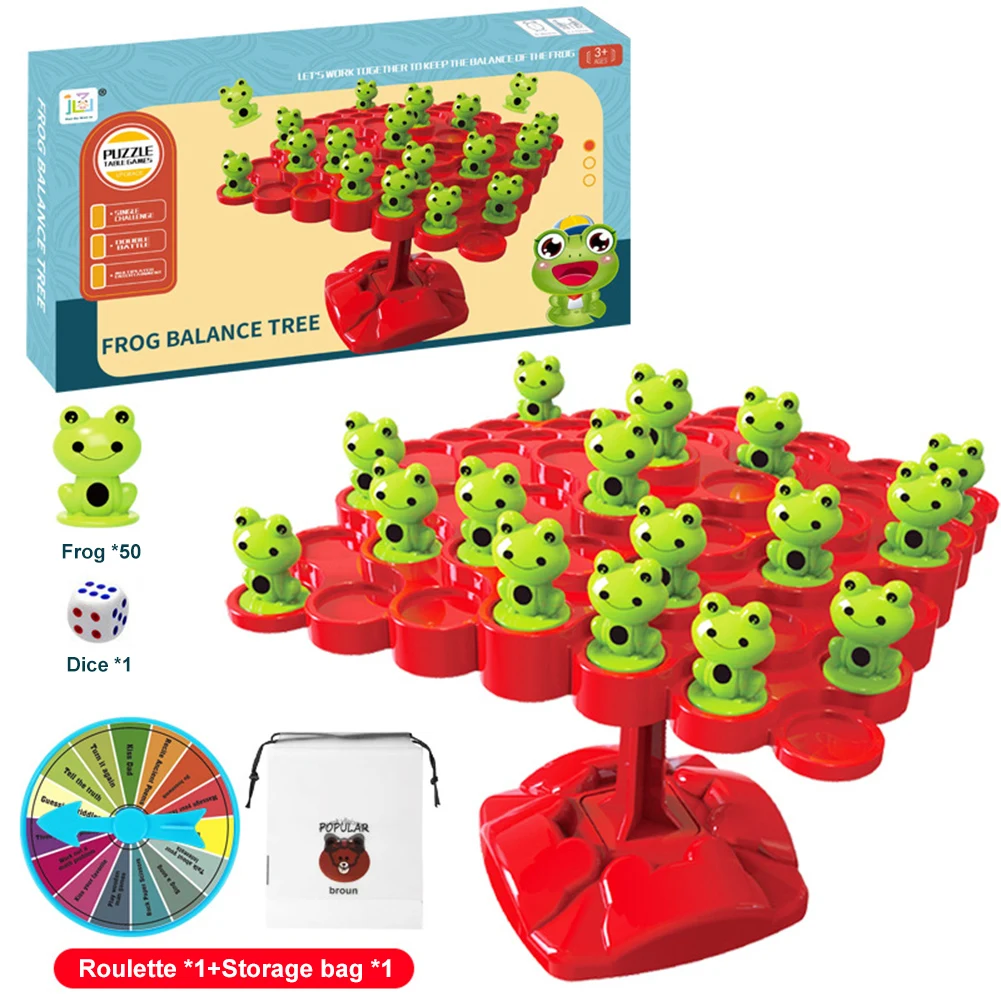 2 Pcs jogo matemática equilíbrio sapo,Brinquedos árvore equilíbrio