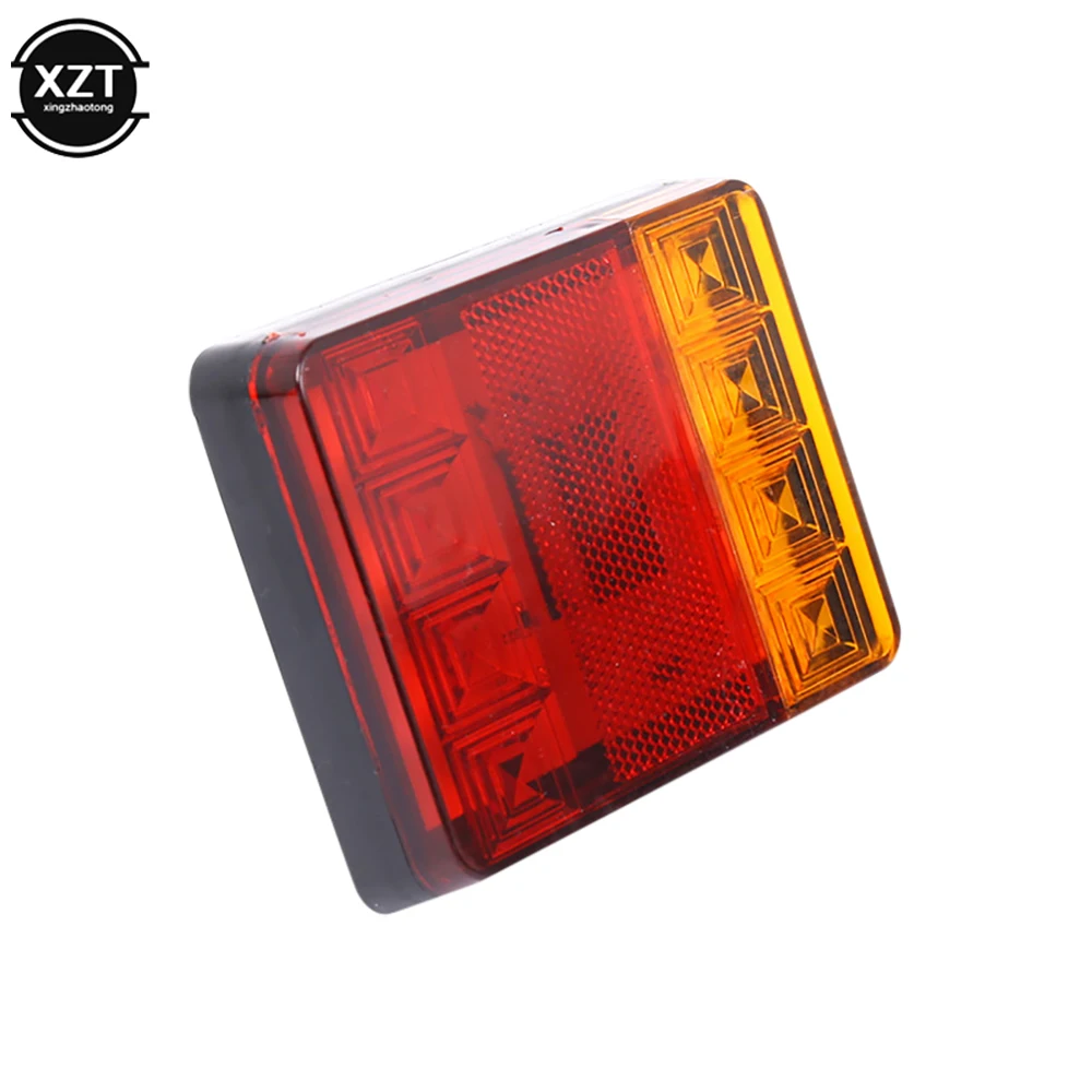 8 LED Trailer Tail Lights Lorry Brake Rear Side Waterproof Lamp Indicator Turn Signal 2PCS for Truck Caravan Van Boat 12V 24V