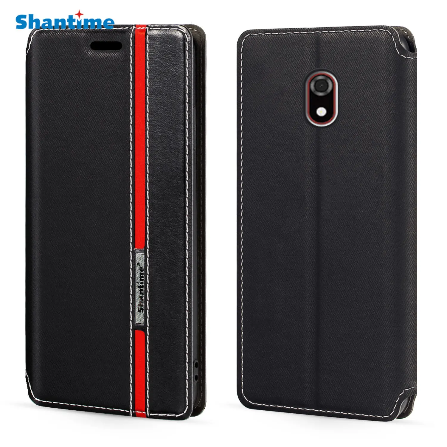 

For Xiaomi Duoqin F22 Pro Case Fashion Multicolor Magnetic Closure Leather Flip Case Cover with Card Holder 3.54 inches