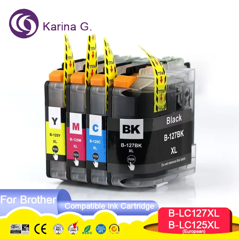LC127 LC125 Premium Color Compatible Ink Cartridge for MFC-J4410DW/J4510DW/J461