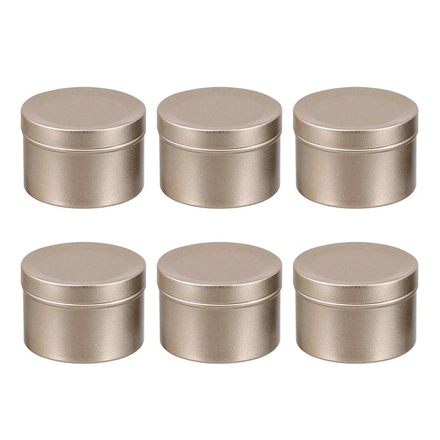 12 Pcs Candle Tin Gift Airtight Cookie Container Metal Jar Travel